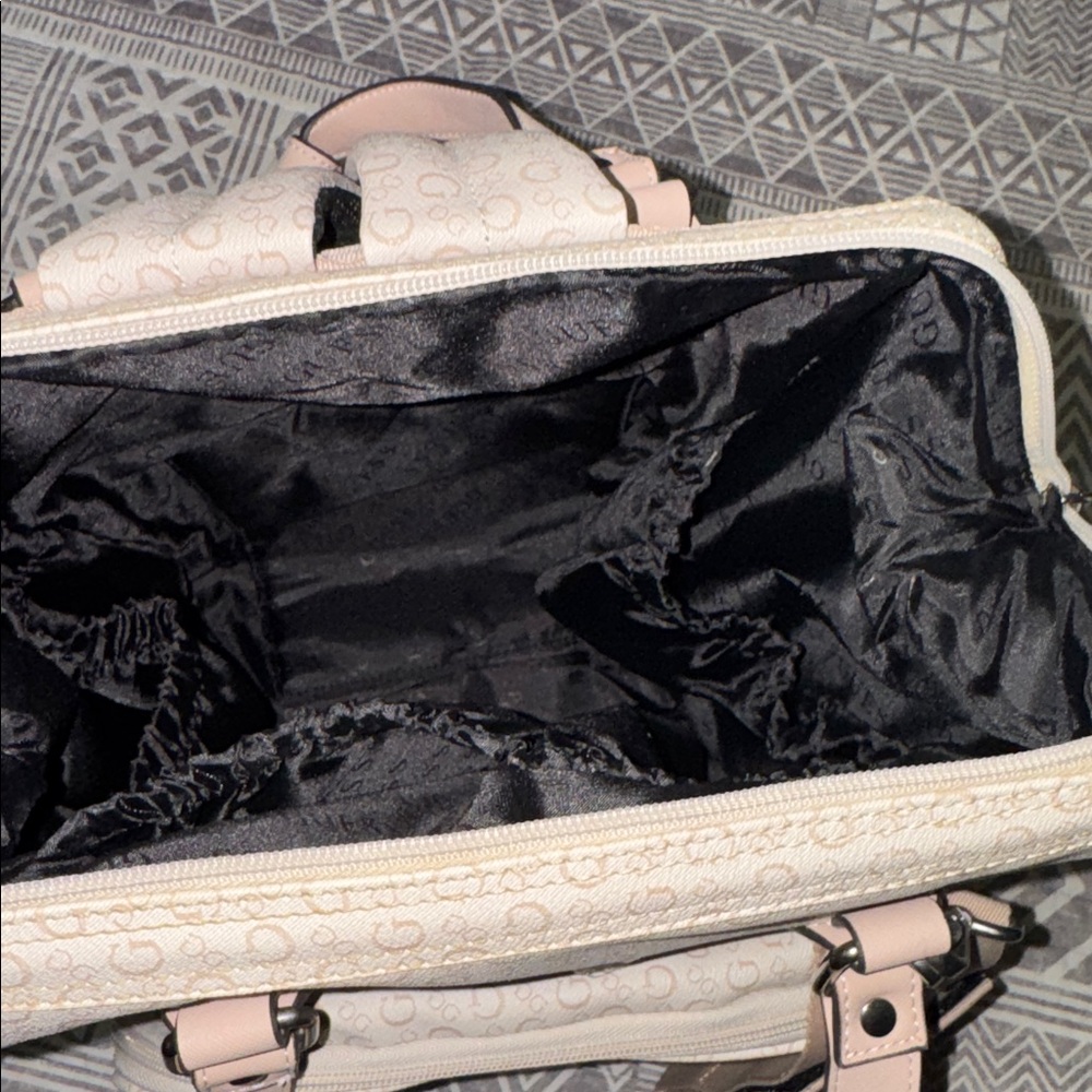 GUESS Tan Monogram Backpack - Picture 2 of 6
